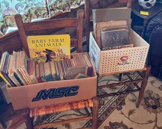 Antique books, kids books