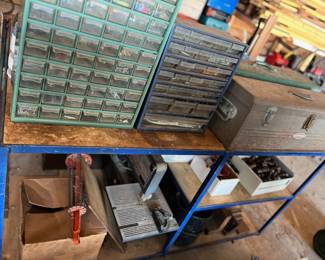 Lots of little organizers full of little tools