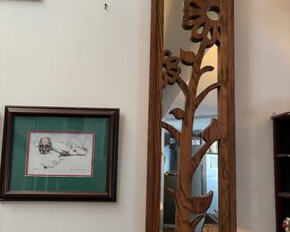 WOOD ART MIRROR