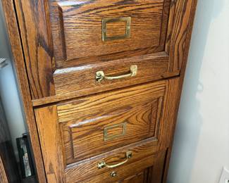 OAK FILE CABINET