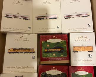HALLMARK TRAIN ORNAMENTS