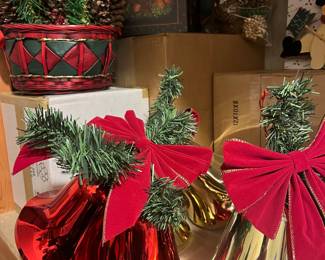 XMAS BELLS, BASKET & BOX