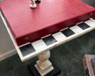 CHEST TABLE AND PIECES