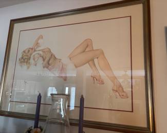 ALBERTO VARGAS PIN UP LITHOGRAPH