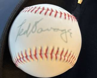 TED SAVAGE SIGNED BASEBALL