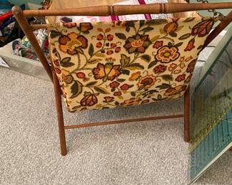 Vintage knitting basket