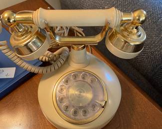 1970's French Style Princess Rotary Dial Telephone