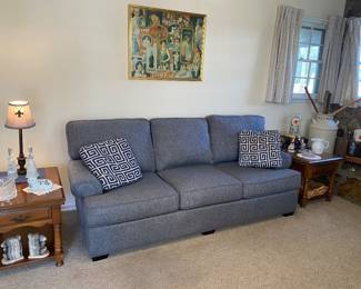 Couch - great condition / maple end tables