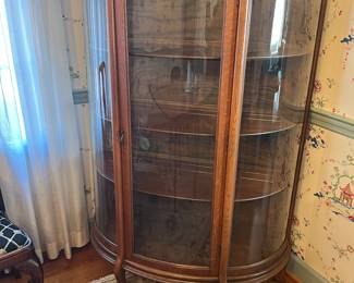  Bow front cabinet vintage