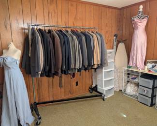 Men’s suits (blue dress sold)