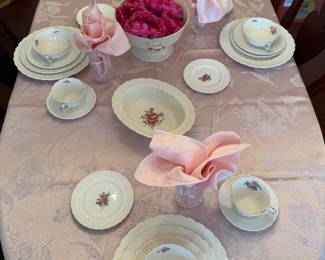 76 pieces of antique Spode china