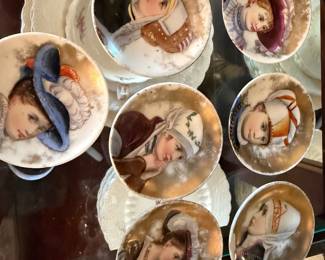 Miniature portrait plates. 