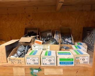 LOT OF BUSHINGS , CONNECTORS , ETC