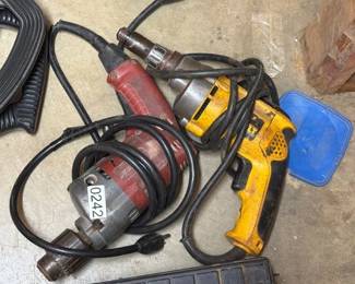 DEWALT AND MILWAUKEE DRILLS