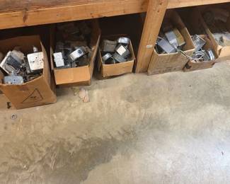 LOT OF ELECTRICAL BOXES , ETC