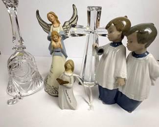 f Lladro and Lead Crystal Items