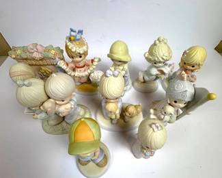 f Precious Moments Porcelain Figurines 10 Piece Lot