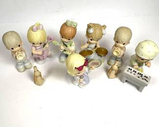 f Enesco 10 Piece Musical Porcelain Figurines Set