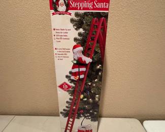 h Mr. Christmas Stepping Santa Christmas Decoration