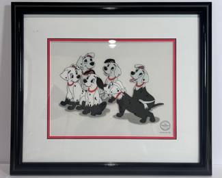 101 Dalmatians “Puppy Disguise” Limited Edition Sericel COA 1995