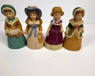 f Enesco Lady Bell Porcelain Figurines