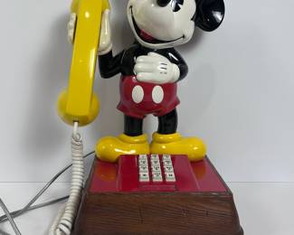 Vintage 1977 Western Electric Mickey Mouse Telephone Bell System Disney Push Button Phone