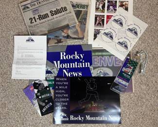 1998 Colorado Rockies MLB All-Star Game Tickets, Pins, and Memorabilia