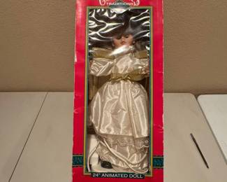 h Christmas Traditions Animated Angel Doll by Matrix