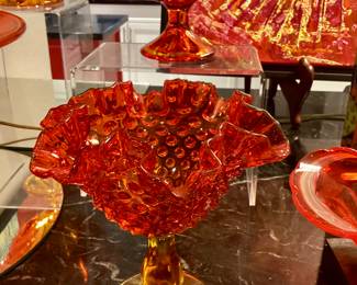  Fenton Amberina orange color MCM