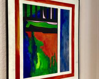 Artwork is a bold modern abstract painting.