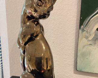 MCM Bronze color ceramic cat