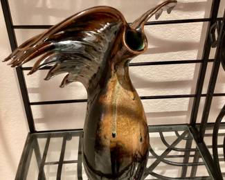 MCM Dryden, Arkansas pottery vase Called bird of paradise vase.
