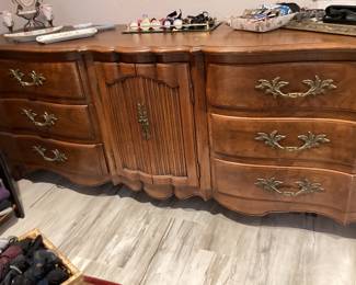 French provincial style triple Dresser