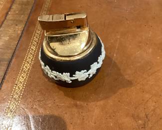 Wedgwood Black Jasperware Cigarette Lighter 