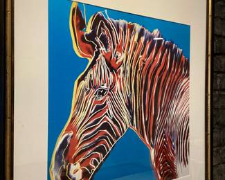 Gray Zebra  by Andy Warhol 