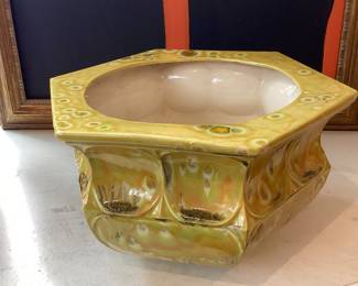 Vintage ceramic glaze planter