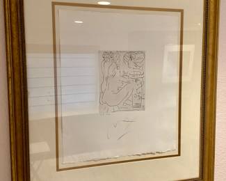 Artist Peter Max  homage to Pablo Picasso Vollard Suite 