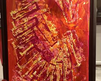 An abstract textured painting Clap your hands