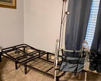 ADJUSTING TWIN BED FRAME, WALKER