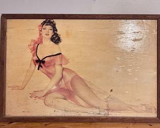 VINTAGE PIN UP ILLUSTRATION “VARGAS GIRLS” FEATURING AVA GARDENER