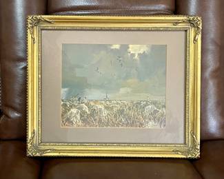 FRAMED PRINT SIGNED COWAN