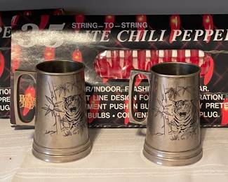 VINTAGE PEWTER STEINS