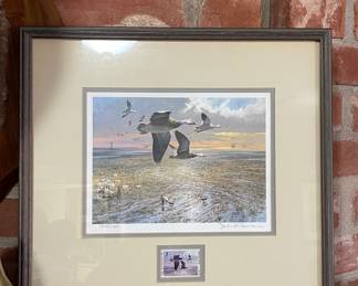 JOHN P. COWAN 1985 TEXAS WATERFOWL DUCK STAMP PRINT 11,066/11,300