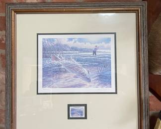 HERB BOOTH 2003 COASTAL CONSERVATION ASSOCIATION CCA STAMP PRINT 29/250