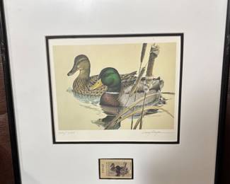 JOHN P COWAN 1981 STAMP PRINT 3740/16500