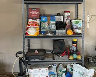 METAL SHELF, FERTILIZER 