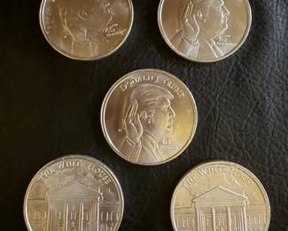 1 oz 999 AG Trump 45th President 5 Coins