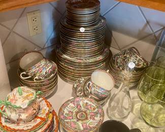 Beautiful Asian design China set