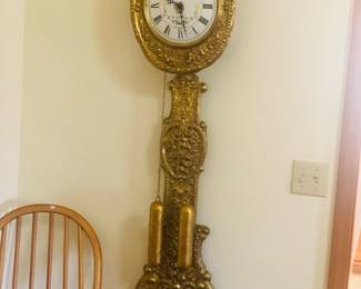 St. Etienne French clock with weighted system