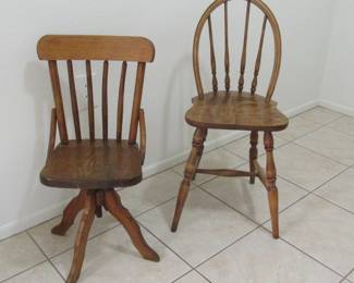 Antique children's size chairs